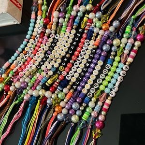 Custom beaded bracelets - pack of 5